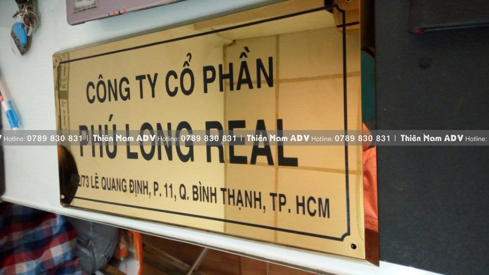 bảng tên công ty