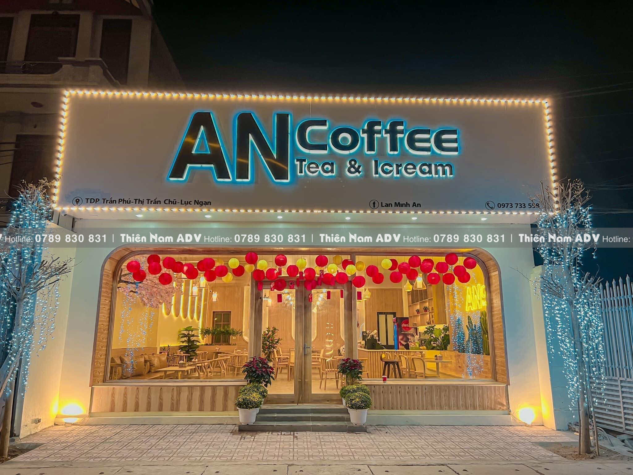 làm bảng hiệu quán cafe 