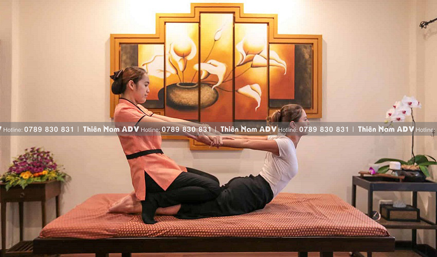 thiết kế nội thất phòng massage